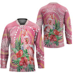 Breast Cancer Pink Cockatoo Hockey Jersey Indigenous Australia Watercolor Glaze - Aussie Hoodie