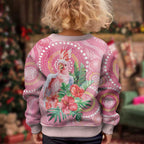 Breast Cancer Pink Cockatoo Kid Ugly Christmas Sweater Australia Indigenous Watercolor Glaze - Aussie Hoodie