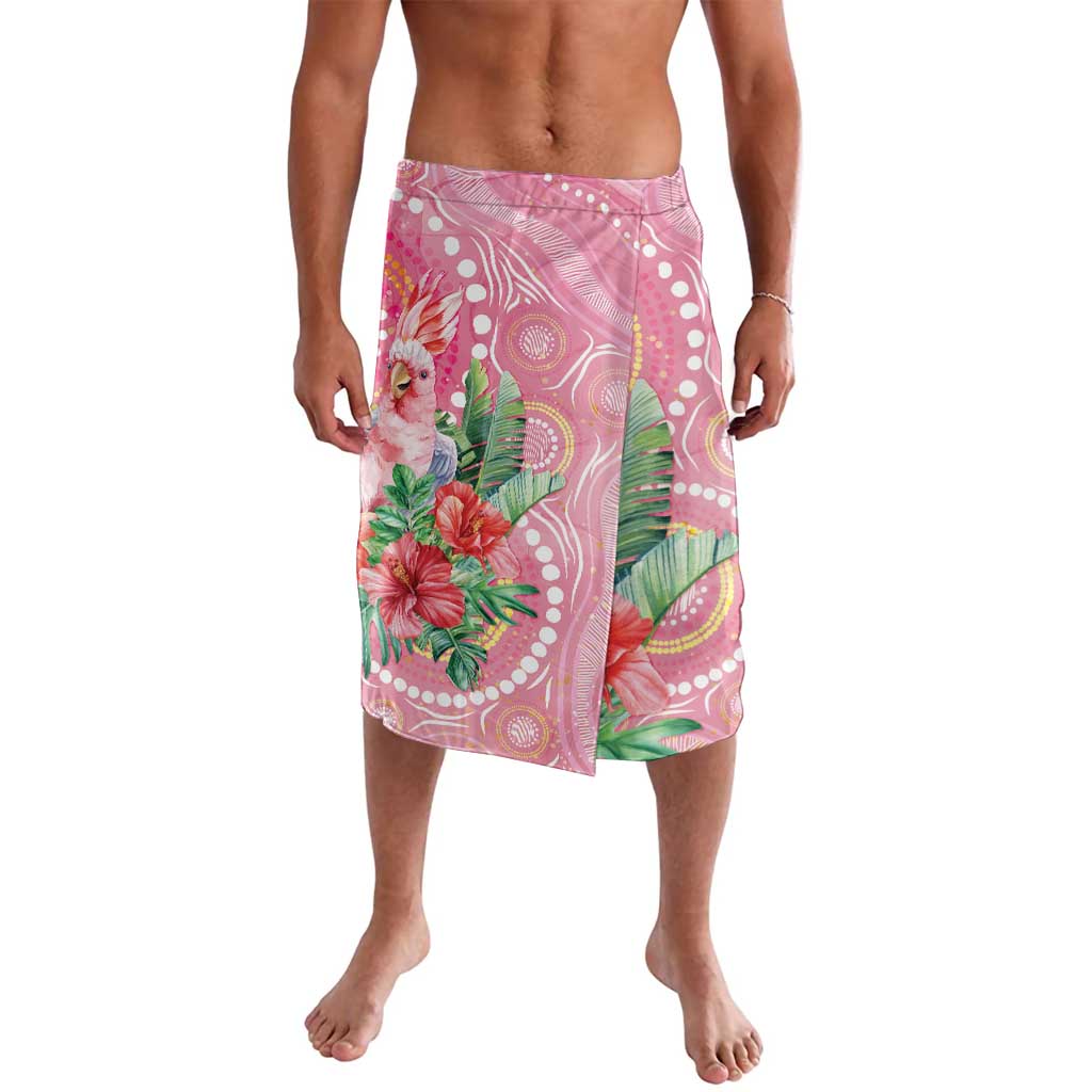 Breast Cancer Pink Cockatoo Lavalava Indigenous Australia Watercolor Glaze - Aussie Hoodie