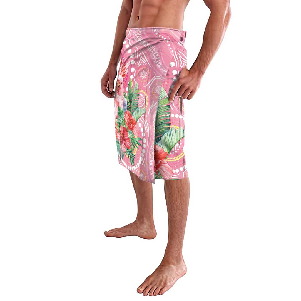 Breast Cancer Pink Cockatoo Lavalava Indigenous Australia Watercolor Glaze - Aussie Hoodie