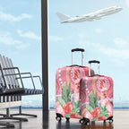 Breast Cancer Pink Cockatoo Luggage Cover Indigenous Australia Watercolor Glaze - Aussie Hoodie
