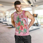 Breast Cancer Pink Cockatoo Men Tank Top Indigenous Australia Watercolor Glaze - Aussie Hoodie