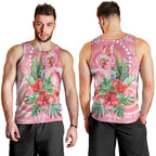 Breast Cancer Pink Cockatoo Men Tank Top Indigenous Australia Watercolor Glaze - Aussie Hoodie