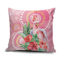 Breast Cancer Pink Cockatoo Pillow Cover Indigenous Australia Watercolor Glaze - Aussie Hoodie