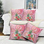 Breast Cancer Pink Cockatoo Pillow Cover Indigenous Australia Watercolor Glaze - Aussie Hoodie