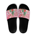 Breast Cancer Pink Cockatoo Slide Sandals Indigenous Australia Watercolor Glaze - Aussie Hoodie