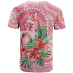 Breast Cancer Pink Cockatoo T Shirt Indigenous Australia Watercolor Glaze - Aussie Hoodie