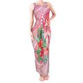 Breast Cancer Pink Cockatoo Tank Maxi Dress Indigenous Australia Watercolor Glaze - Aussie Hoodie