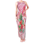 Breast Cancer Pink Cockatoo Tank Maxi Dress Indigenous Australia Watercolor Glaze - Aussie Hoodie