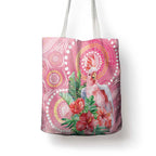 Breast Cancer Pink Cockatoo Tote Bag Indigenous Australia Watercolor Glaze - Aussie Hoodie