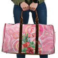 Breast Cancer Pink Cockatoo Travel Bag Indigenous Australia Watercolor Glaze - Aussie Hoodie