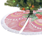 Breast Cancer Pink Cockatoo Tree Skirt Australia Indigenous Watercolor Glaze - Aussie Hoodie