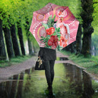 Breast Cancer Pink Cockatoo Umbrella Indigenous Australia Watercolor Glaze - Aussie Hoodie