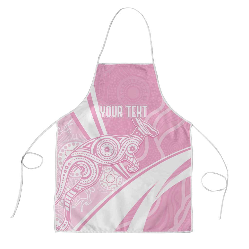 Australia Bowls Personalised Indigenous Pink Round Apron - Aussie Hoodie