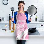Australia Bowls Personalised Indigenous Pink Round Apron - Aussie Hoodie