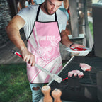 Australia Bowls Personalised Indigenous Pink Round Apron - Aussie Hoodie