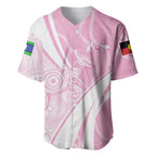 Australia Bowls Personalised Indigenous Pink Round Baseball Jersey - Aussie Hoodie