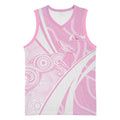 Australia Bowls Personalised Indigenous Pink Round Basketball Jersey - Aussie Hoodie