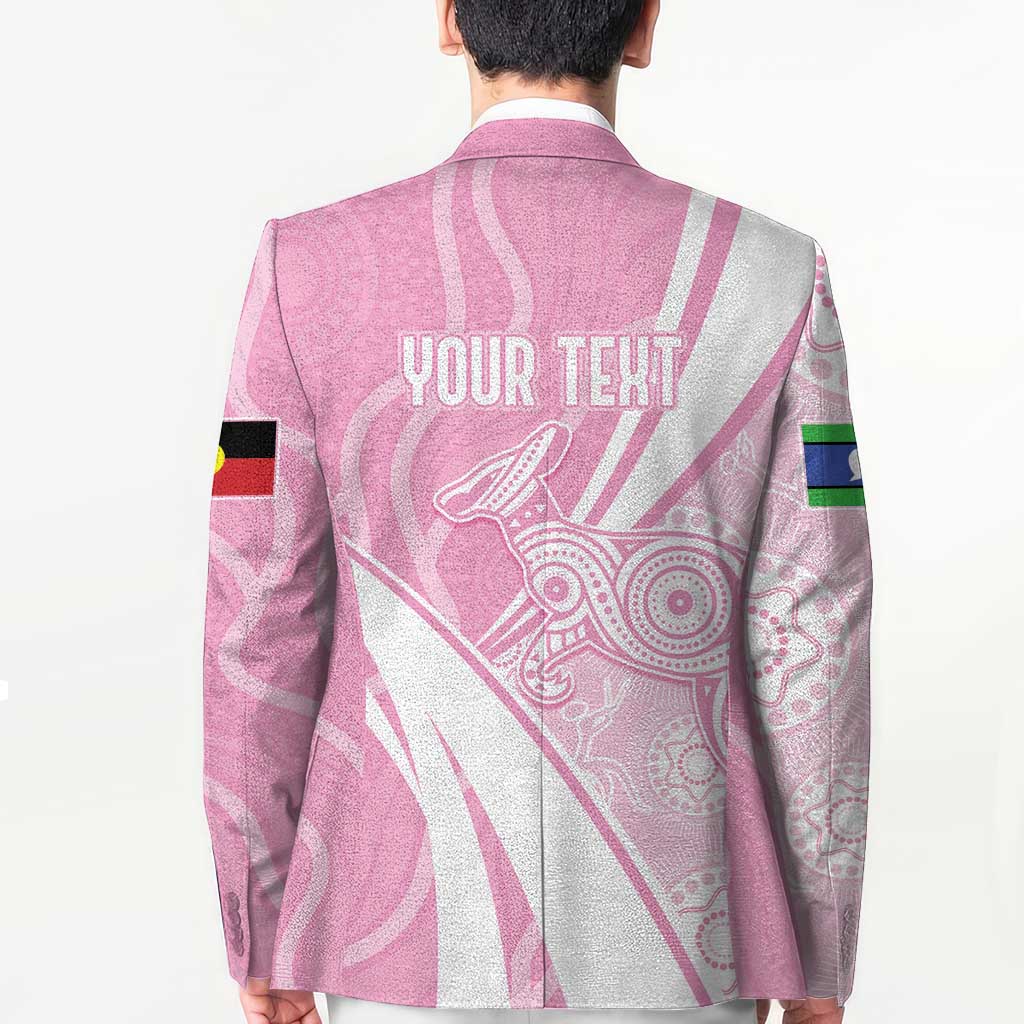 Australia Bowls Personalised Indigenous Pink Round Blazer - Aussie Hoodie