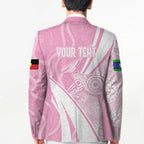 Australia Bowls Personalised Indigenous Pink Round Blazer - Aussie Hoodie