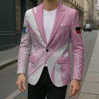Australia Bowls Personalised Indigenous Pink Round Blazer - Aussie Hoodie