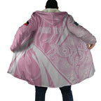 Australia Bowls Personalised Indigenous Pink Round Cloak - Aussie Hoodie