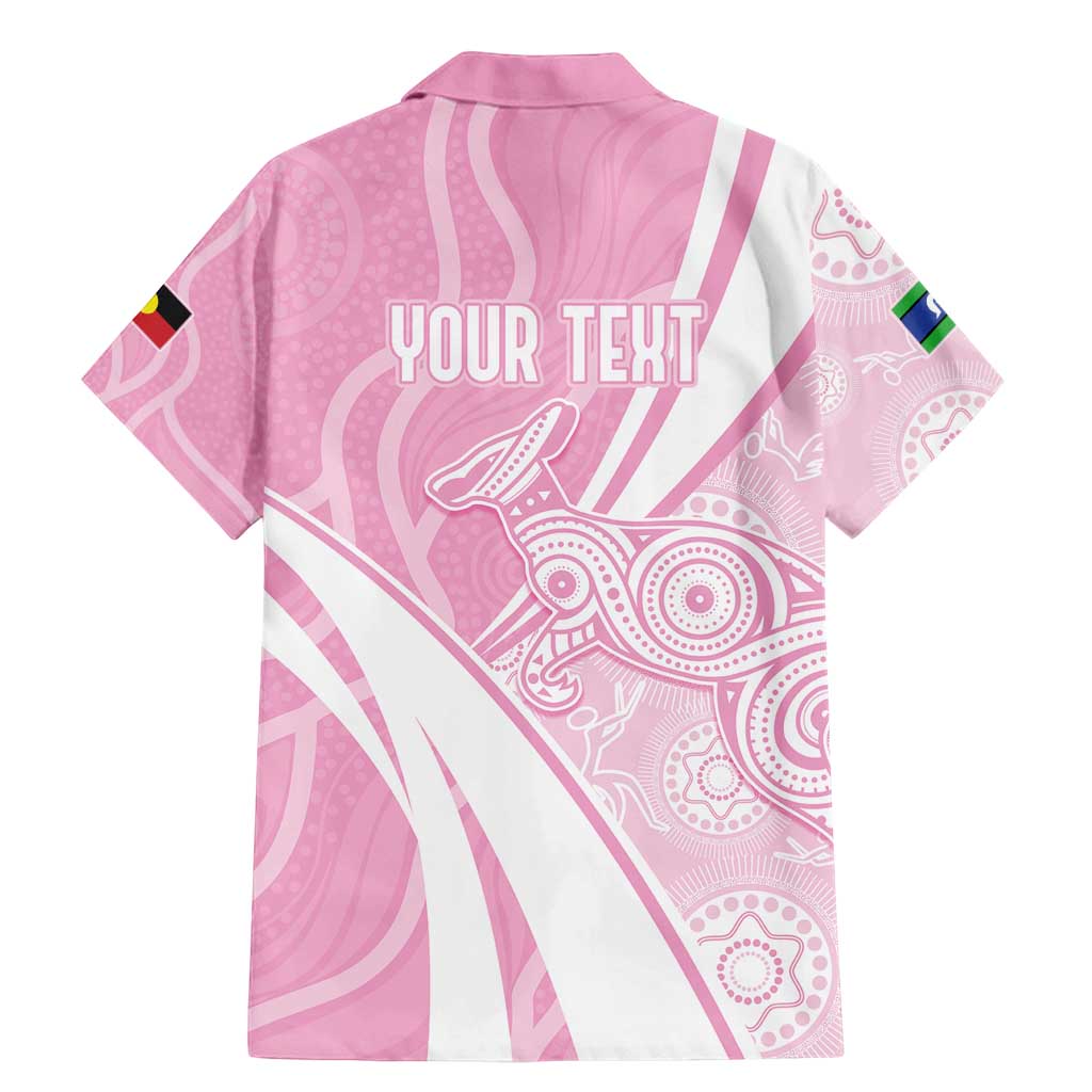 Australia Bowls Personalised Indigenous Pink Round Family Matching Mermaid Dress and Hawaiian Shirt - Aussie Hoodie