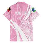 Australia Bowls Personalised Indigenous Pink Round Family Matching Mermaid Dress and Hawaiian Shirt - Aussie Hoodie