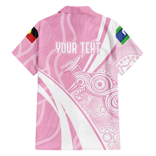Australia Bowls Personalised Indigenous Pink Round Family Matching Mermaid Dress and Hawaiian Shirt - Aussie Hoodie