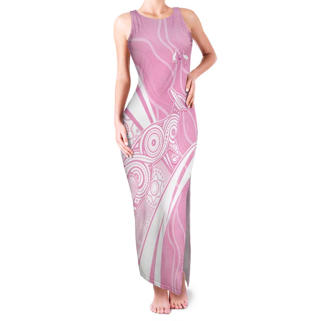 Australia Bowls Personalised Indigenous Pink Round Family Matching Tank Maxi Dress and Hawaiian Shirt - Aussie Hoodie