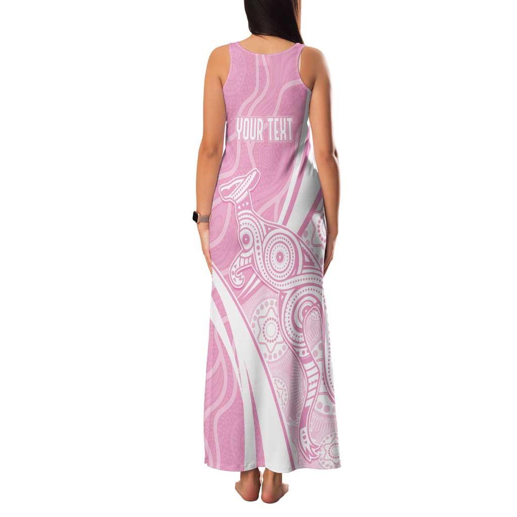 Australia Bowls Personalised Indigenous Pink Round Family Matching Tank Maxi Dress and Hawaiian Shirt - Aussie Hoodie