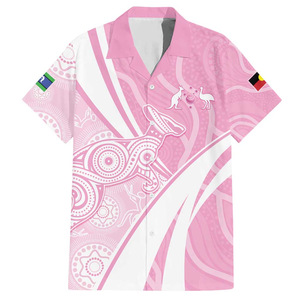 Australia Bowls Personalised Indigenous Pink Round Hawaiian Shirt - Aussie Hoodie