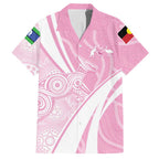 Australia Bowls Personalised Indigenous Pink Round Hawaiian Shirt - Aussie Hoodie
