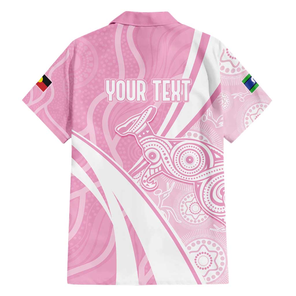 Australia Bowls Personalised Indigenous Pink Round Hawaiian Shirt - Aussie Hoodie