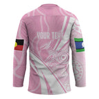 Australia Bowls Personalised Indigenous Pink Round Hockey Jersey - Aussie Hoodie