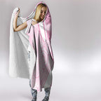 Australia Bowls Personalised Indigenous Pink Round Hooded Blanket - Aussie Hoodie
