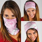 Australia Bowls Personalised Indigenous Pink Round Neck Gaiter - Aussie Hoodie