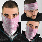 Australia Bowls Personalised Indigenous Pink Round Neck Gaiter - Aussie Hoodie