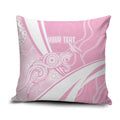 Australia Bowls Personalised Indigenous Pink Round Pillow Cover - Aussie Hoodie