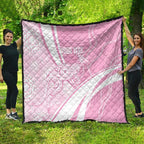 Australia Bowls Personalised Indigenous Pink Round Quilt - Aussie Hoodie