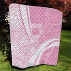 Australia Bowls Personalised Indigenous Pink Round Quilt - Aussie Hoodie