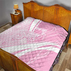 Australia Bowls Personalised Indigenous Pink Round Quilt - Aussie Hoodie