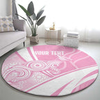 Australia Bowls Personalised Indigenous Pink Round Round Carpet - Aussie Hoodie
