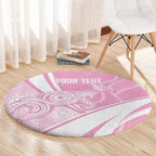 Australia Bowls Personalised Indigenous Pink Round Round Carpet - Aussie Hoodie