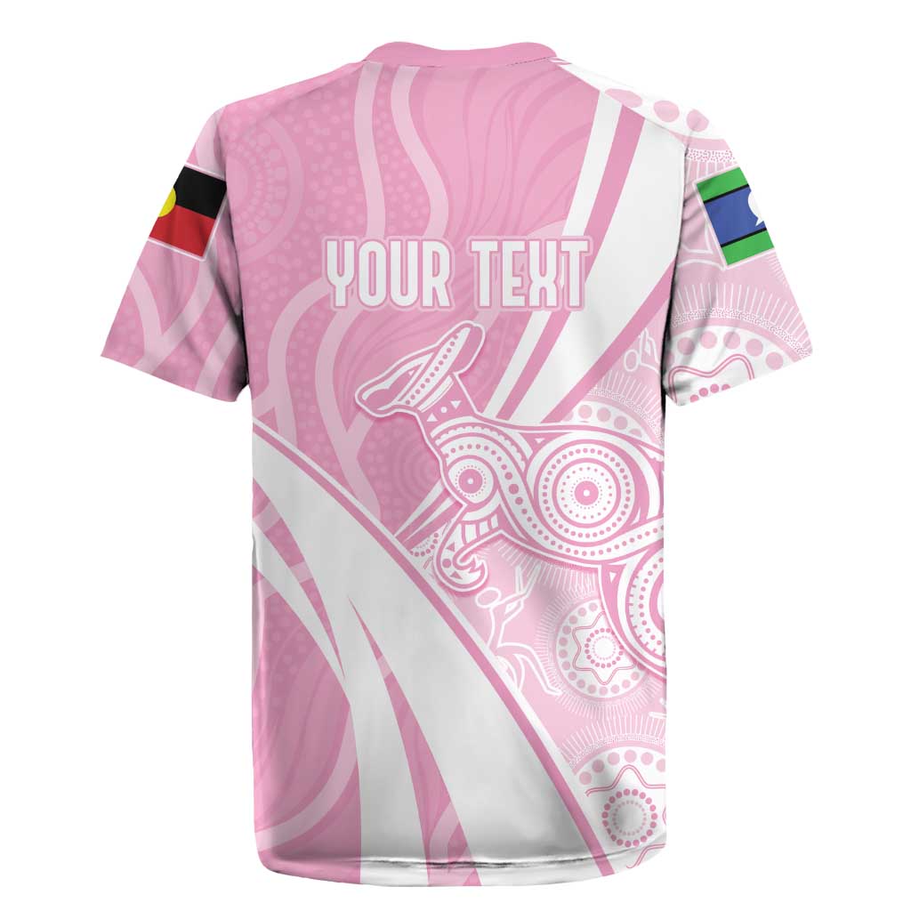Australia Bowls Personalised Indigenous Pink Round Rugby Jersey - Aussie Hoodie