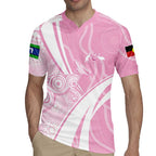 Australia Bowls Personalised Indigenous Pink Round Rugby Jersey - Aussie Hoodie