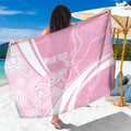 Australia Bowls Personalised Indigenous Pink Round Sarong - Aussie Hoodie