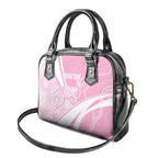 Australia Bowls Personalised Indigenous Pink Round Shoulder Handbag - Aussie Hoodie