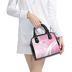 Australia Bowls Personalised Indigenous Pink Round Shoulder Handbag - Aussie Hoodie