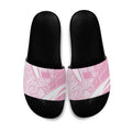 Australia Bowls Personalised Indigenous Pink Round Slide Sandals - Aussie Hoodie